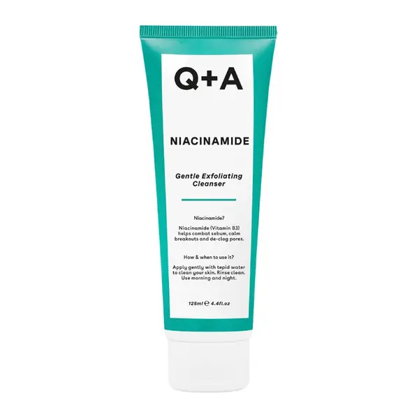 Отшелушивающий очищающий гель для лица с ниацинамидом, 125 мл Q+A Niacynamide
Отшелушивающий очищающий гель для лица с ниацинамидом, 125 мл Q+A Niacynamide
