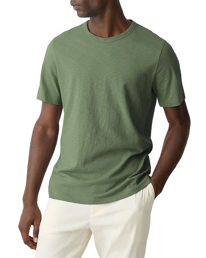 Футболка Essential из космического коттона с эффектом слаба Theory, зеленый 
Футболка Essential из космического коттона с эффектом слаба Theory, зеленый