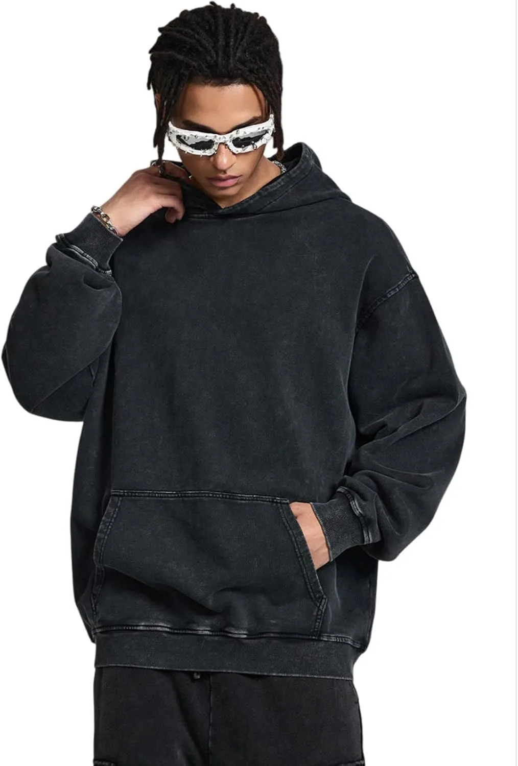 Мужской Y2K оверсайз свитшот с капюшоном, классический кислотный оттенок
Мужской Y2K оверсайз свитшот с капюшоном, классический кислотный оттенок