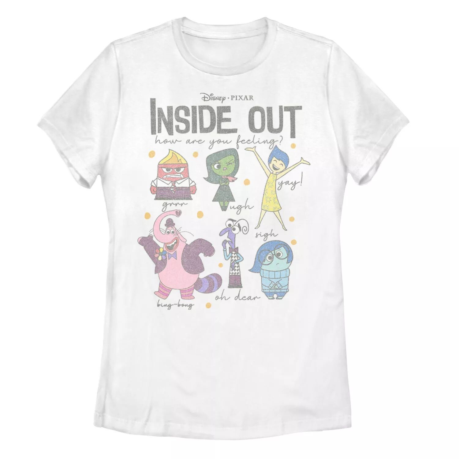 Футболка с рисунком Disney/Pixar Inside Out Juniors «Как ты себя чувствуешь» Licensed Character 
Футболка с рисунком Disney/Pixar Inside Out Juniors «Как ты себя чувствуешь» Licensed Character