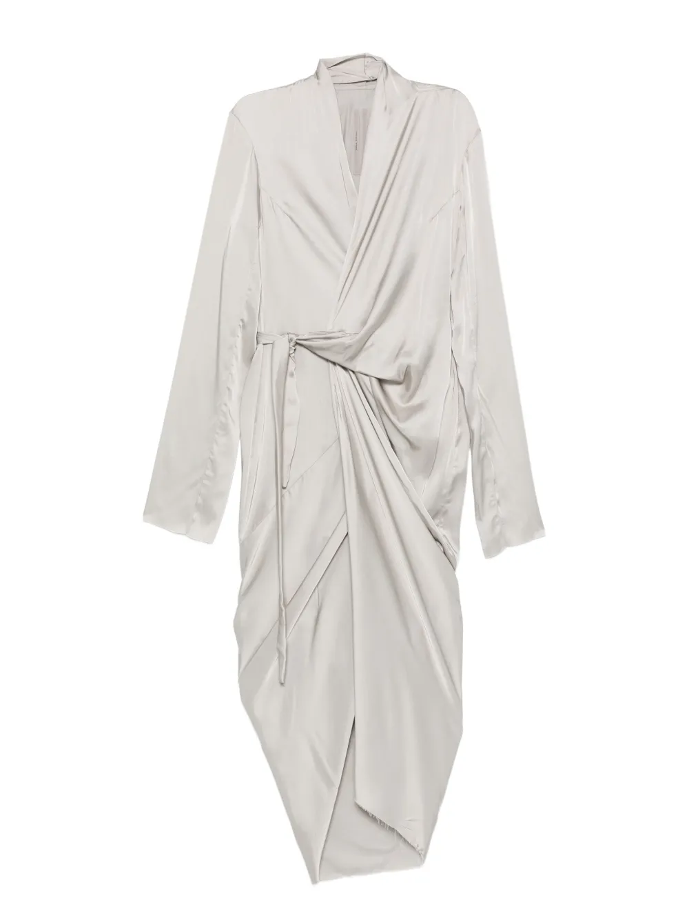 Платье-миди с драпировкой и запахом Rick Owens, серый
Платье-миди с драпировкой и запахом Rick Owens, серый