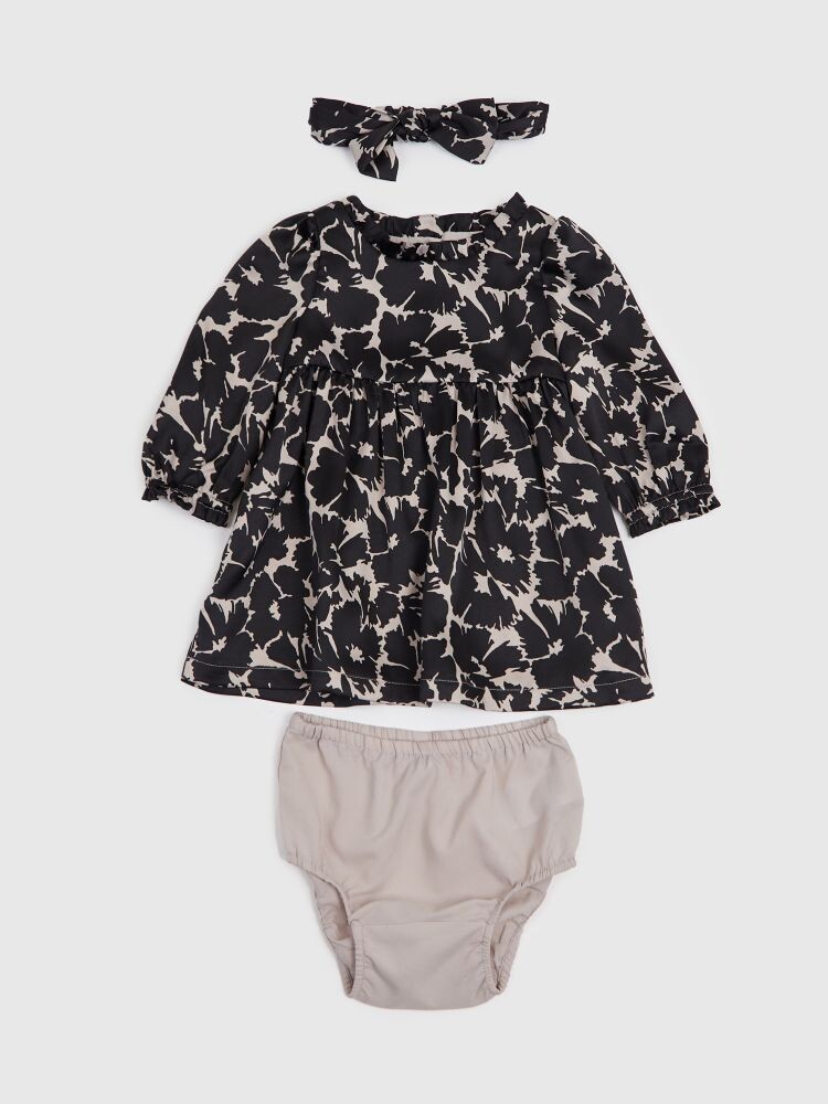 Узорчатое платье Gap, черный
Узорчатое платье Gap, черный