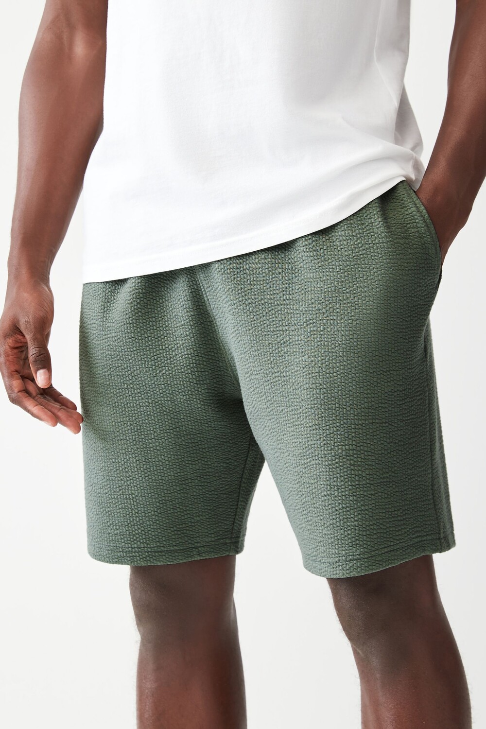 Джерси шорты из сирсакера Next, зеленый
Джерси шорты из сирсакера Next, зеленый