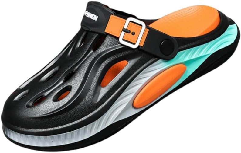 Летние дышащие мужские сандалии, легкие и стильные спортивные шлепанцы, подходят для любого сезона для использования дома и на улице Clolinde, черный/оранжевый
Летние дышащие мужские сандалии, легкие и стильные спортивные шлепанцы, подходят для любого сезона для использования дома и на улице Clolinde, черный/оранжевый