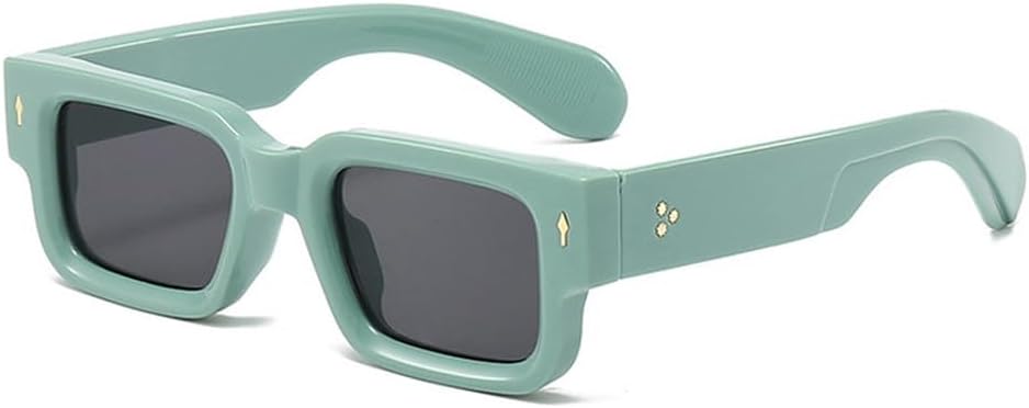 Квадратные солнцезащитные очки для женщин в винтажном стиле с заклепками, модные прозрачные линзы с градиентом цвета океана, защита от УФ-излучения UV400, мужские солнцезащитные очки в стиле панк WNCKSQ, Green Grey
Квадратные солнцезащитные очки для женщин в винтажном стиле с заклепками, модные прозрачные линзы с градиентом цвета океана, защита от УФ-излучения UV400, мужские солнцезащитные очки в стиле панк WNCKSQ, Green Grey