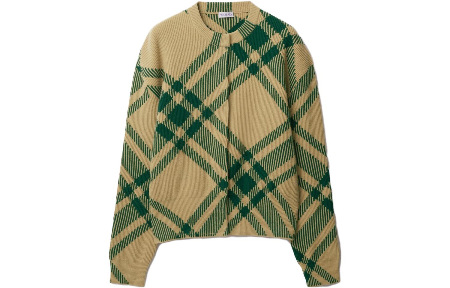 Кардиган женский Burberry, зеленый / бежевый 
Кардиган женский Burberry, зеленый / бежевый