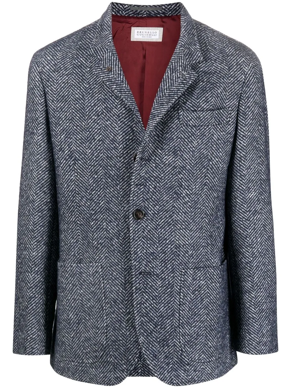 Пальто с узором шеврон и заостренным воротником Brunello Cucinelli, синий
Пальто с узором шеврон и заостренным воротником Brunello Cucinelli, синий