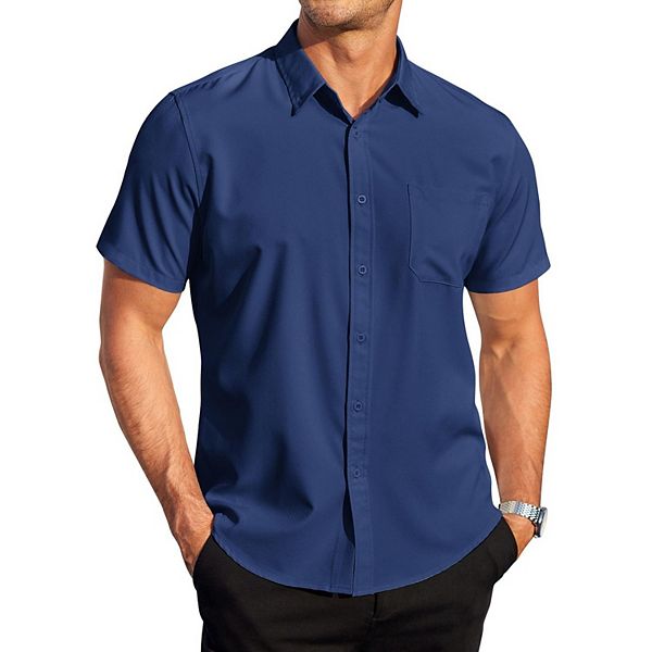 Мужская рубашка с коротким рукавом Casual Coofandy, Deep Blue
Мужская рубашка с коротким рукавом Casual Coofandy, Deep Blue