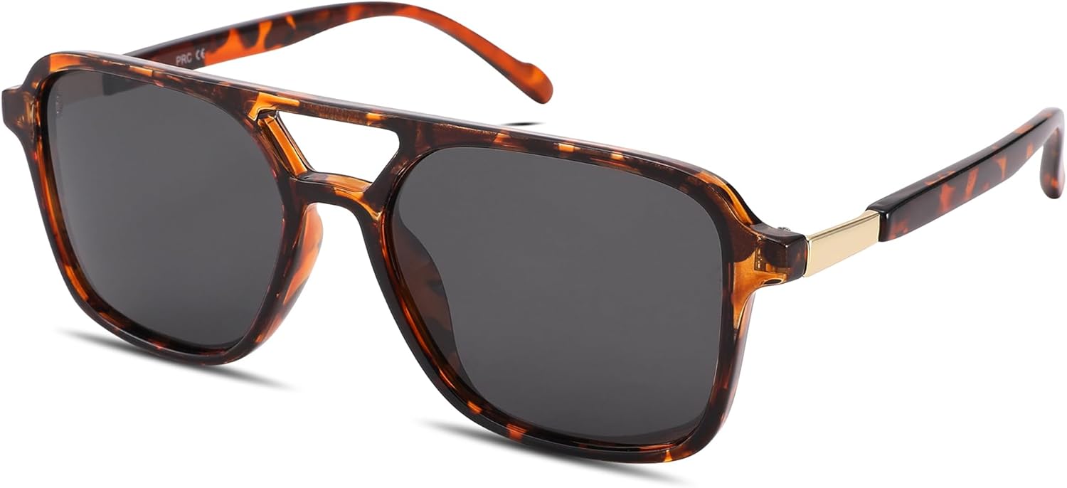 Солнцезащитные очки Hycredi Retro Aviator для женщин и мужчин, модные квадратные солнцезащитные очки, винтажные прямоугольные женские солнцезащитные очки, Tortoise/Grey
Солнцезащитные очки Hycredi Retro Aviator для женщин и мужчин, модные квадратные солнцезащитные очки, винтажные прямоугольные женские солнцезащитные очки, Tortoise/Grey
