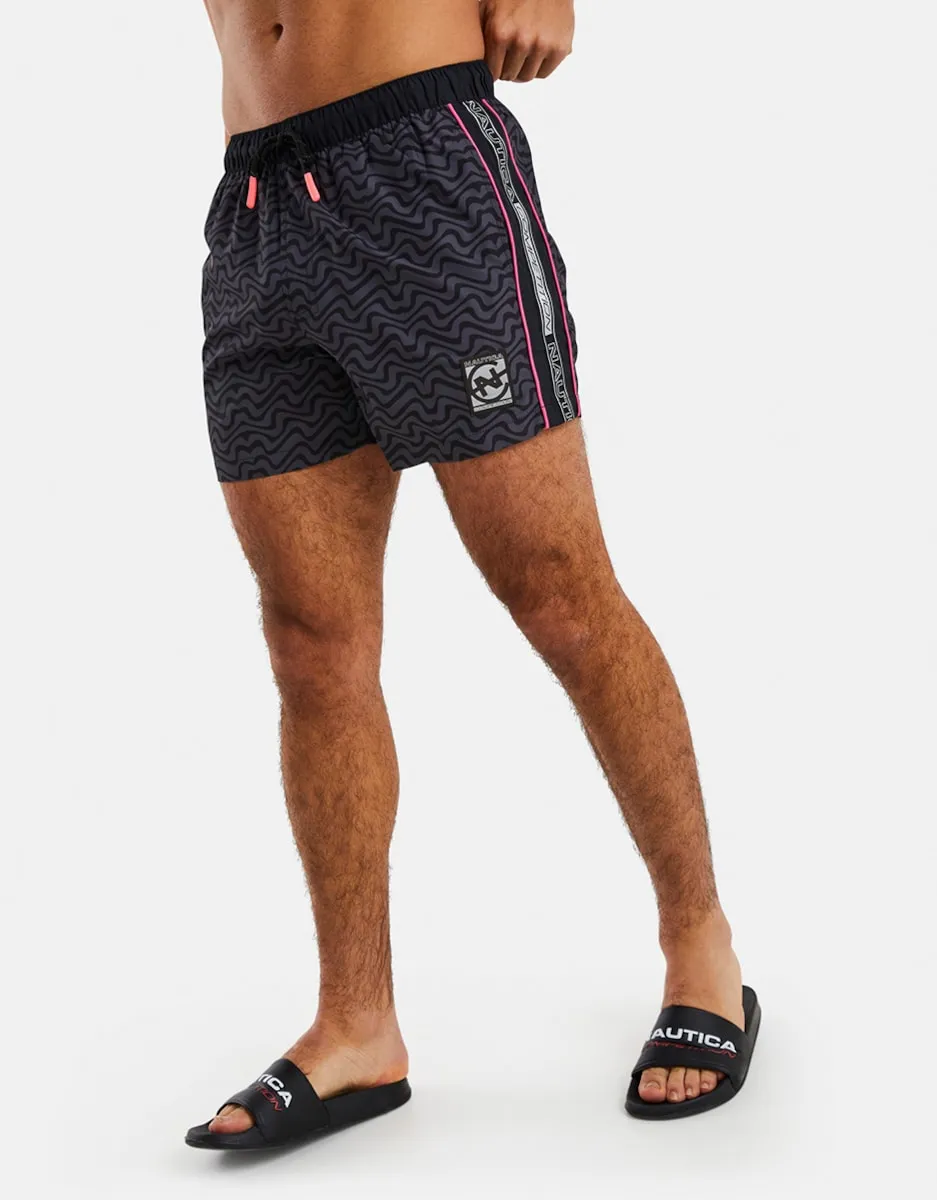 Мужские принтованные шорты для плавания в стиле «бермуды» Nautica, черный
Мужские принтованные шорты для плавания в стиле «бермуды» Nautica, черный