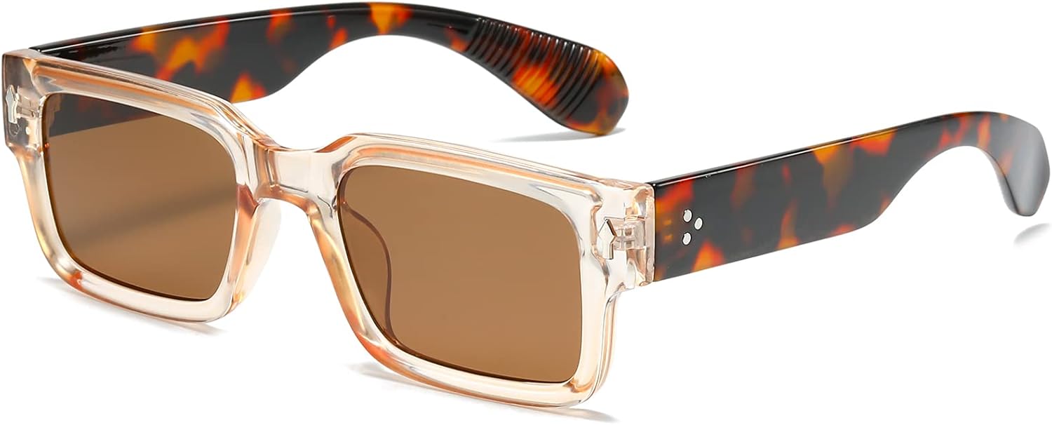 Солнцезащитные очки EYLRIM в квадратной оправе для женщин и мужчин, модные массивные прямоугольные солнцезащитные очки черного цвета с защитой от УФ-излучения UV400, A4 Transparent Tea Leopard Leg/Tea
Солнцезащитные очки EYLRIM в квадратной оправе для женщин и мужчин, модные массивные прямоугольные солнцезащитные очки черного цвета с защитой от УФ-излучения UV400, A4 Transparent Tea Leopard Leg/Tea