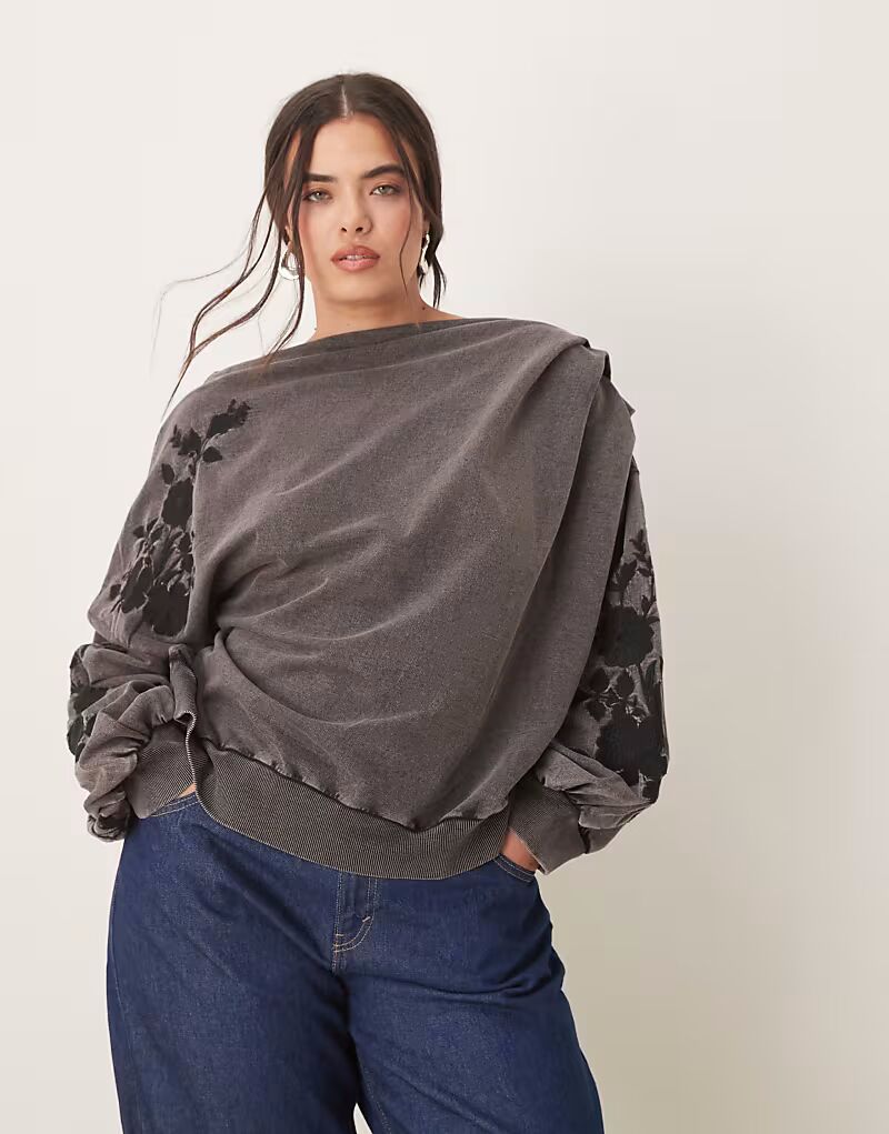 Свитшот ASOS DESIGN Curve с открытыми плечами и вышивкой в выбеленном черном цвете ASOS Curve
Свитшот ASOS DESIGN Curve с открытыми плечами и вышивкой в выбеленном черном цвете ASOS Curve