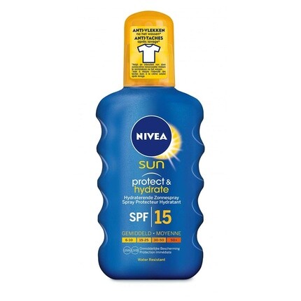 Nivea Protect & Hydrate Солнцезащитный спрей SPF 15 200 мл
Nivea Protect & Hydrate Солнцезащитный спрей SPF 15 200 мл