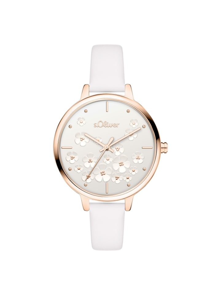 s.Oliver Наручные часы с милым цветочным принтом на циферблате белого цвета
s.Oliver Наручные часы с милым цветочным принтом на циферблате белого цвета