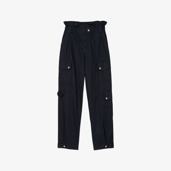 Брюки Sandro с карманами-кенгуру, синий
Брюки Sandro с карманами-кенгуру, синий