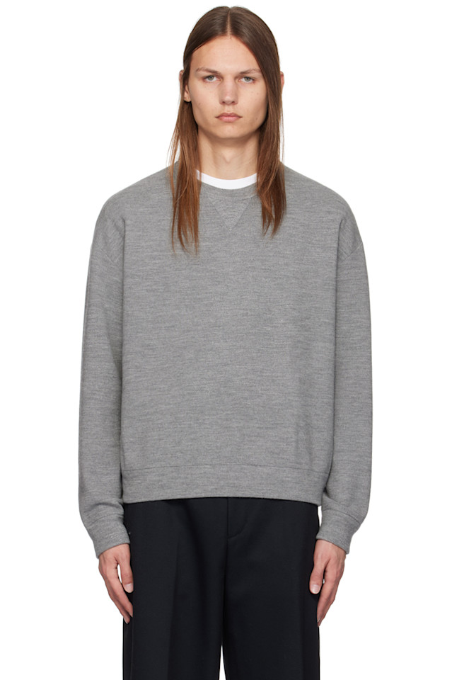 Свитер с круглым вырезом Solid Homme, серый 
Свитер с круглым вырезом Solid Homme, серый