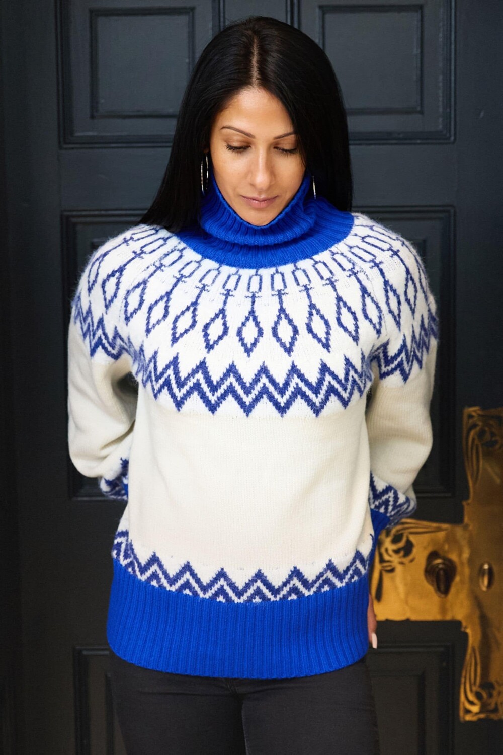 Свободный крой джемпера с узором «фейри айл» в стиле рождественской вязки The Little Tailor, синий
Свободный крой джемпера с узором «фейри айл» в стиле рождественской вязки The Little Tailor, синий