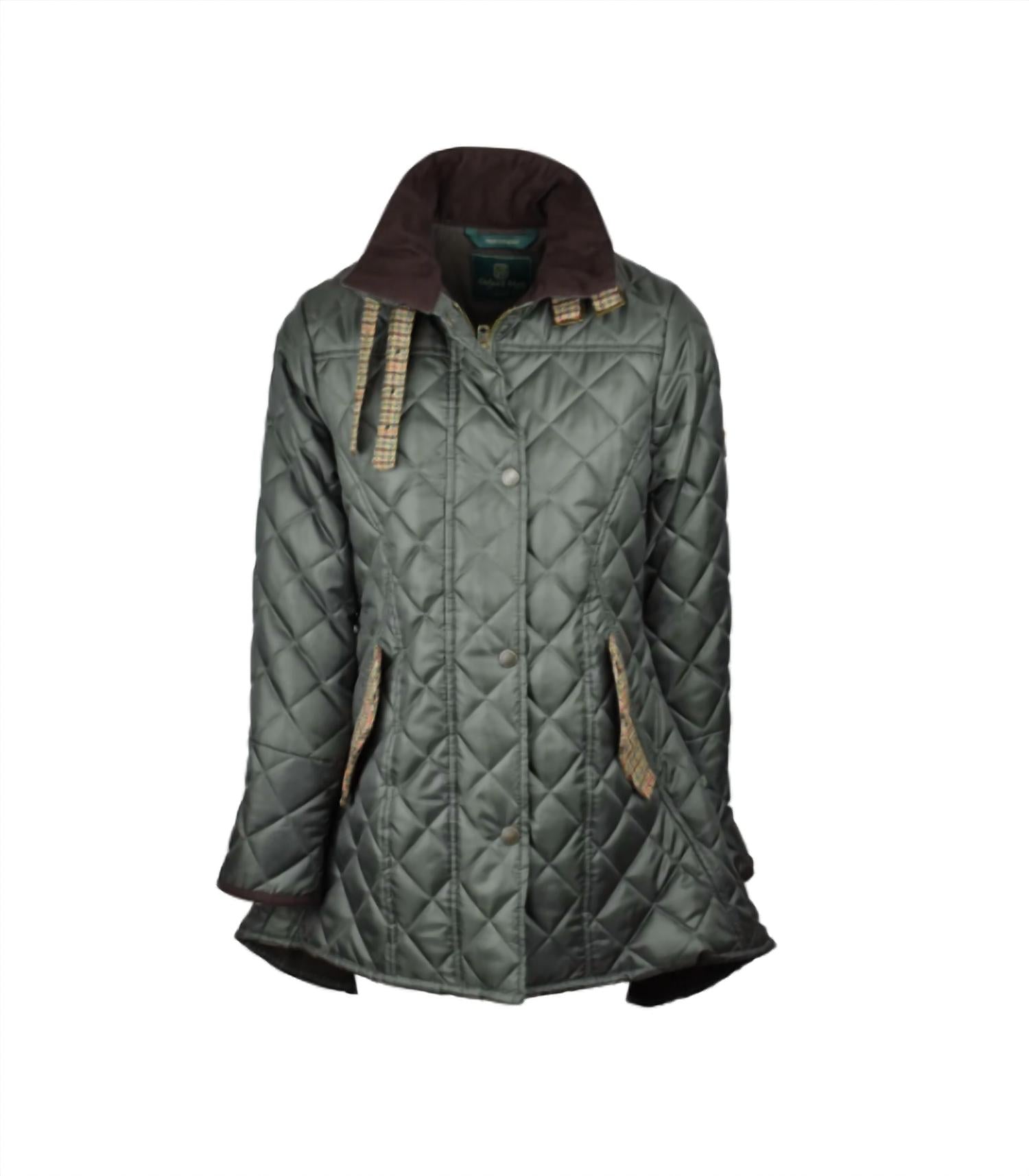 Квилтовая укороченная куртка в оливково-зеленом цвете Oxford Blue
Квилтовая укороченная куртка в оливково-зеленом цвете Oxford Blue