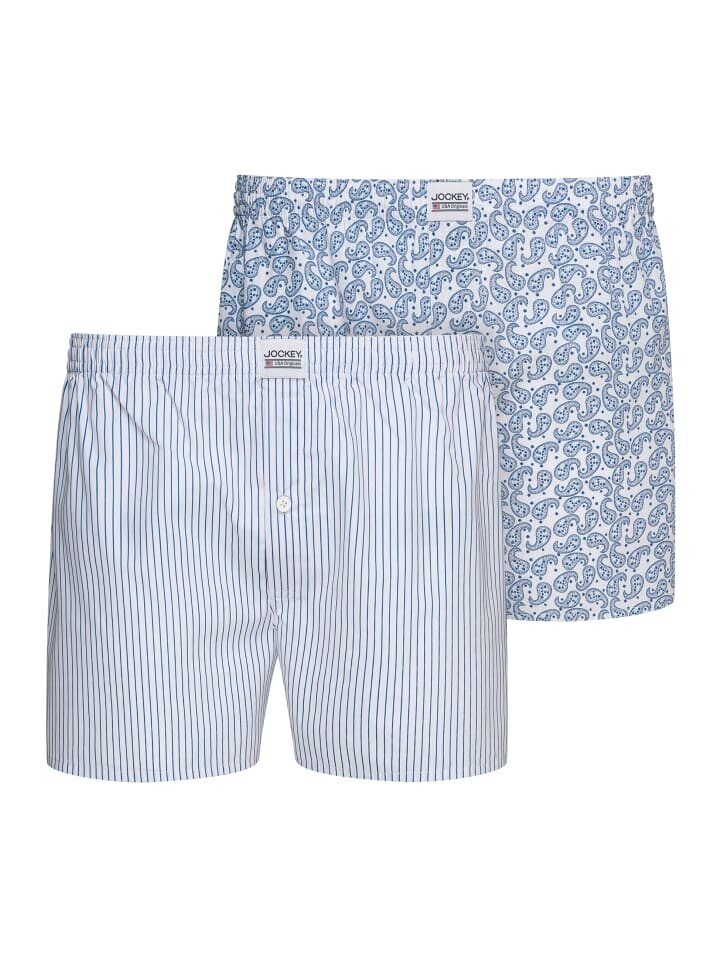 Трусы боксеры Jockey Boxershorts Everyday Woven 2 Stück, цвет Weiß/Blau
Трусы боксеры Jockey Boxershorts Everyday Woven 2 Stück, цвет Weiß/Blau