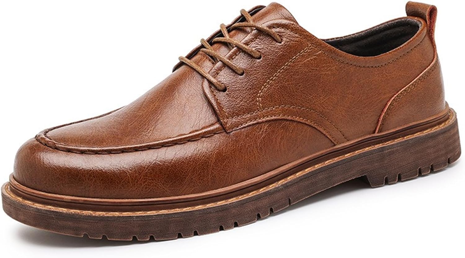 Мужские кожаные оксфорды на шнуровке с платформой, черные, круглый носок, деловые повседневные туфли Abborora
Мужские кожаные оксфорды на шнуровке с платформой, черные, круглый носок, деловые повседневные туфли Abborora