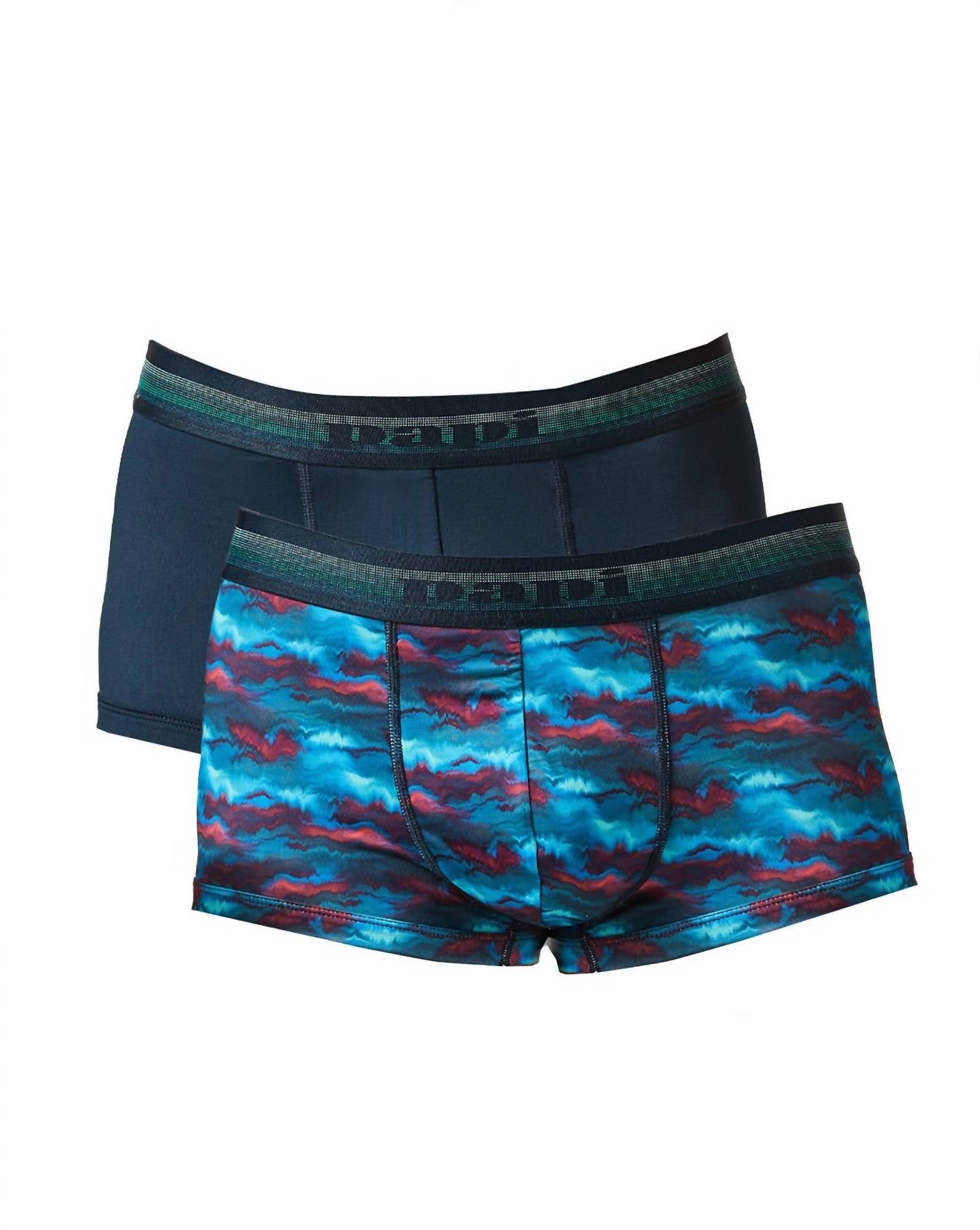 Комплект из 2 мужских бразильских трусов-шорт в синем цвете Skydiver/pageant Papi
Комплект из 2 мужских бразильских трусов-шорт в синем цвете Skydiver/pageant Papi