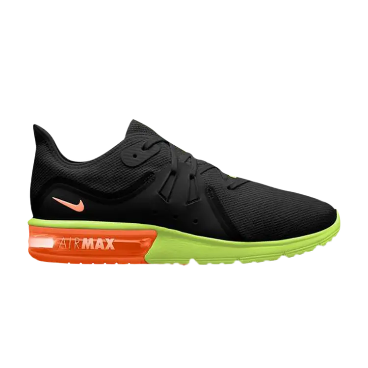 Кроссовки Nike Air Max Sequent 3 'Black Orange Volt', черный
Кроссовки Nike Air Max Sequent 3 'Black Orange Volt', черный