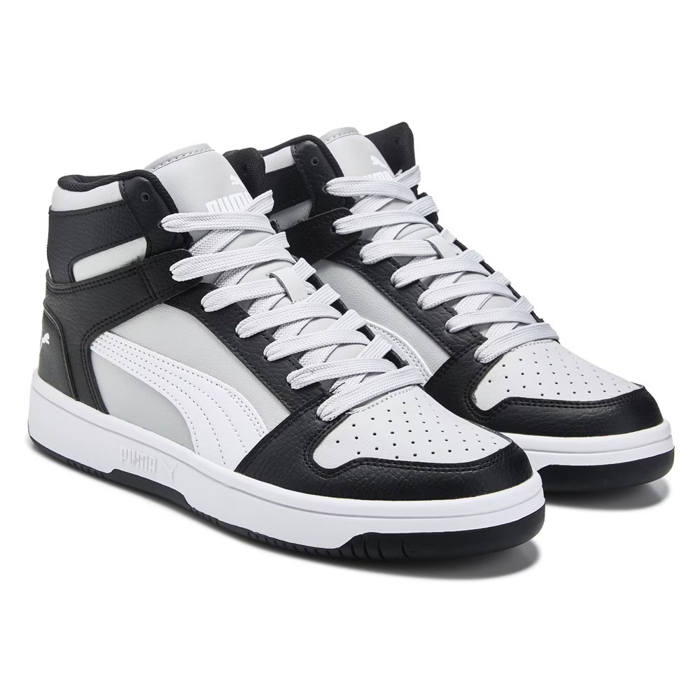 Кроссовки высокие Rebound Layup от Puma, grey/black/white
Кроссовки высокие Rebound Layup от Puma, grey/black/white