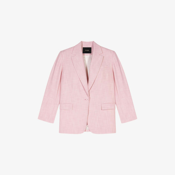 Блейзер Maje на одной пуговице, розовый
Блейзер Maje на одной пуговице, розовый