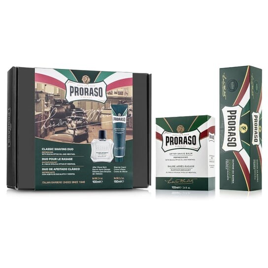 Крем для бритья Proraso Duo Pack и освежающий бальзам после бритья 
Крем для бритья Proraso Duo Pack и освежающий бальзам после бритья