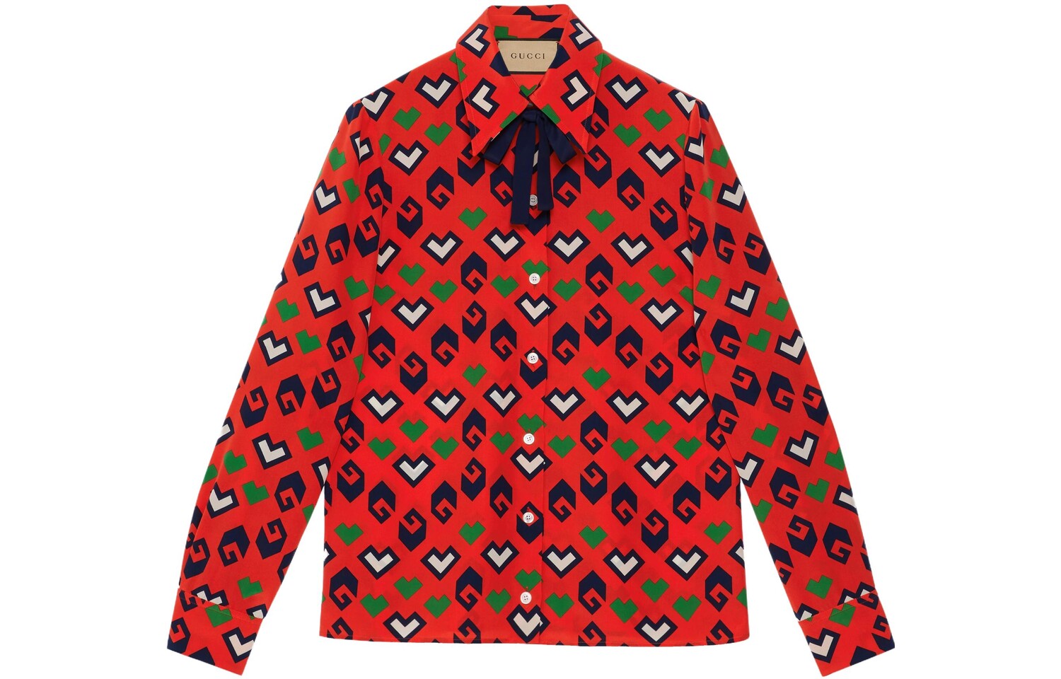 Рубашка женская Gucci, красный 
Рубашка женская Gucci, красный