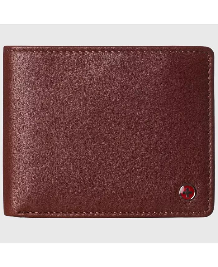 Мужской кожаный RFID-кошелек двойного сложения с 2 окошками для удостоверений личности и раздельным отделением для купюр Alpine Swiss, коричневый/бежевый
Мужской кожаный RFID-кошелек двойного сложения с 2 окошками для удостоверений личности и раздельным отделением для купюр Alpine Swiss, коричневый/бежевый