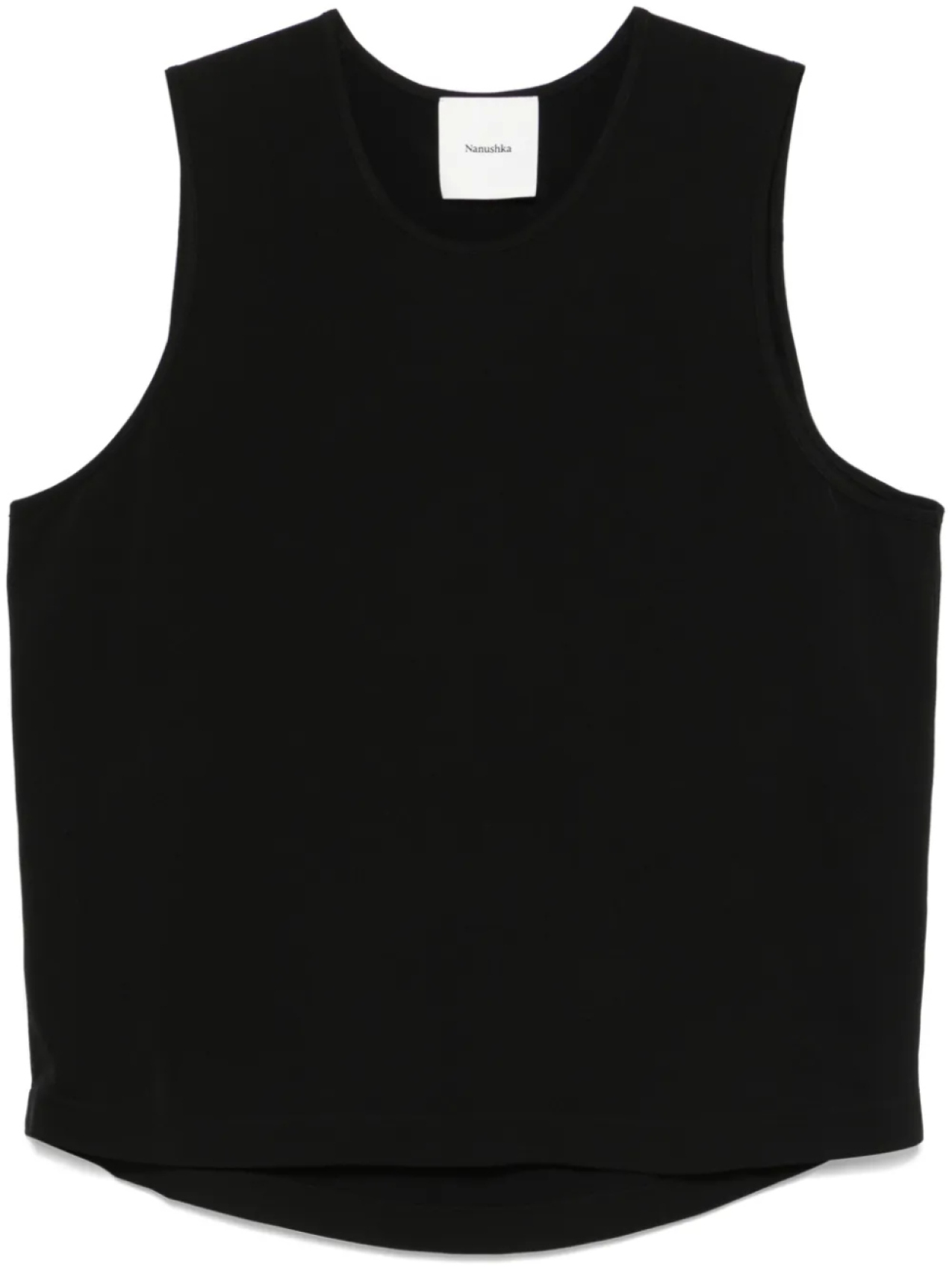 Креповый топ без рукавов Nanushka, черный
Креповый топ без рукавов Nanushka, черный