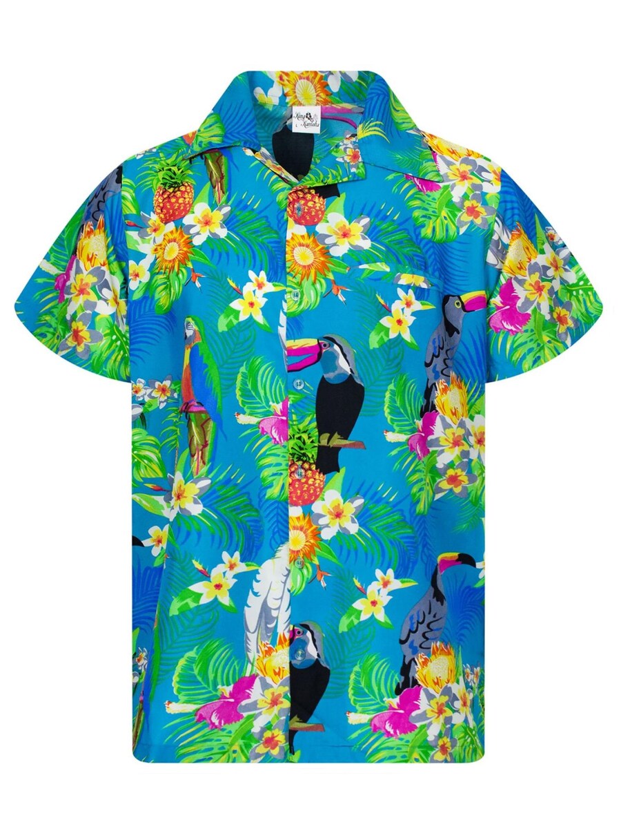 Рубашка King Kameha Parrot Cockatoo, бирюзовый
Рубашка King Kameha Parrot Cockatoo, бирюзовый