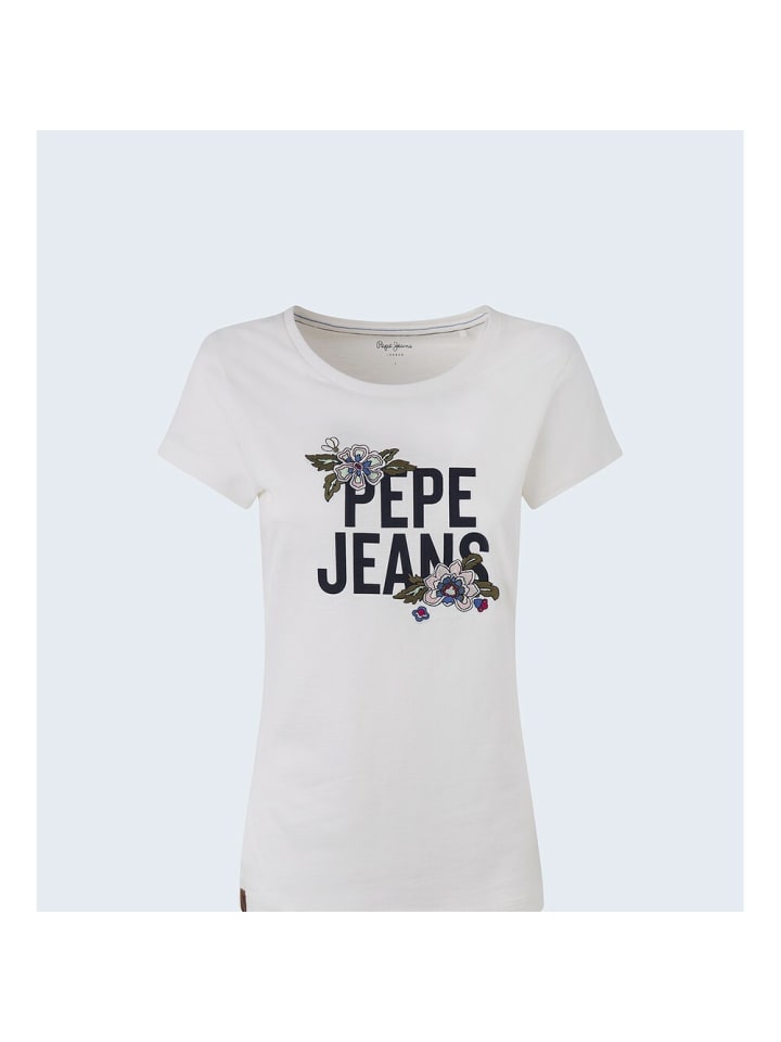 Футболка Pepe Jeans, белый 
Футболка Pepe Jeans, белый