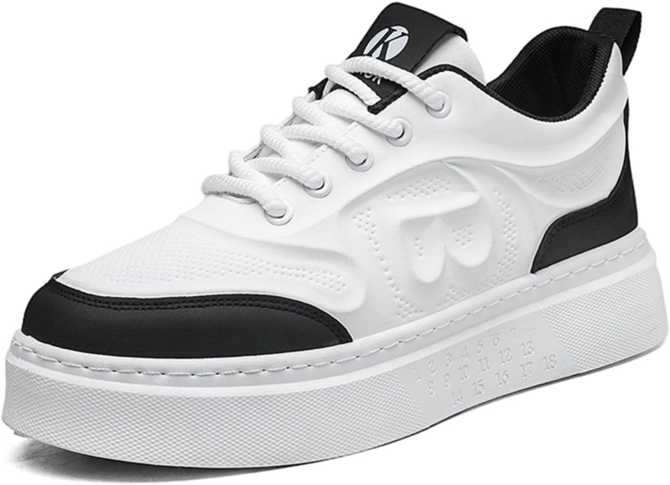 Мужские модные дышащие кожаные кроссовки на шнуровке с платформой, повседневные, с нескользящей подошвой, с круглым носком, для ходьбы, спорта, работы и вождения Khwfjas, белый/черный
Мужские модные дышащие кожаные кроссовки на шнуровке с платформой, повседневные, с нескользящей подошвой, с круглым носком, для ходьбы, спорта, работы и вождения Khwfjas, белый/черный