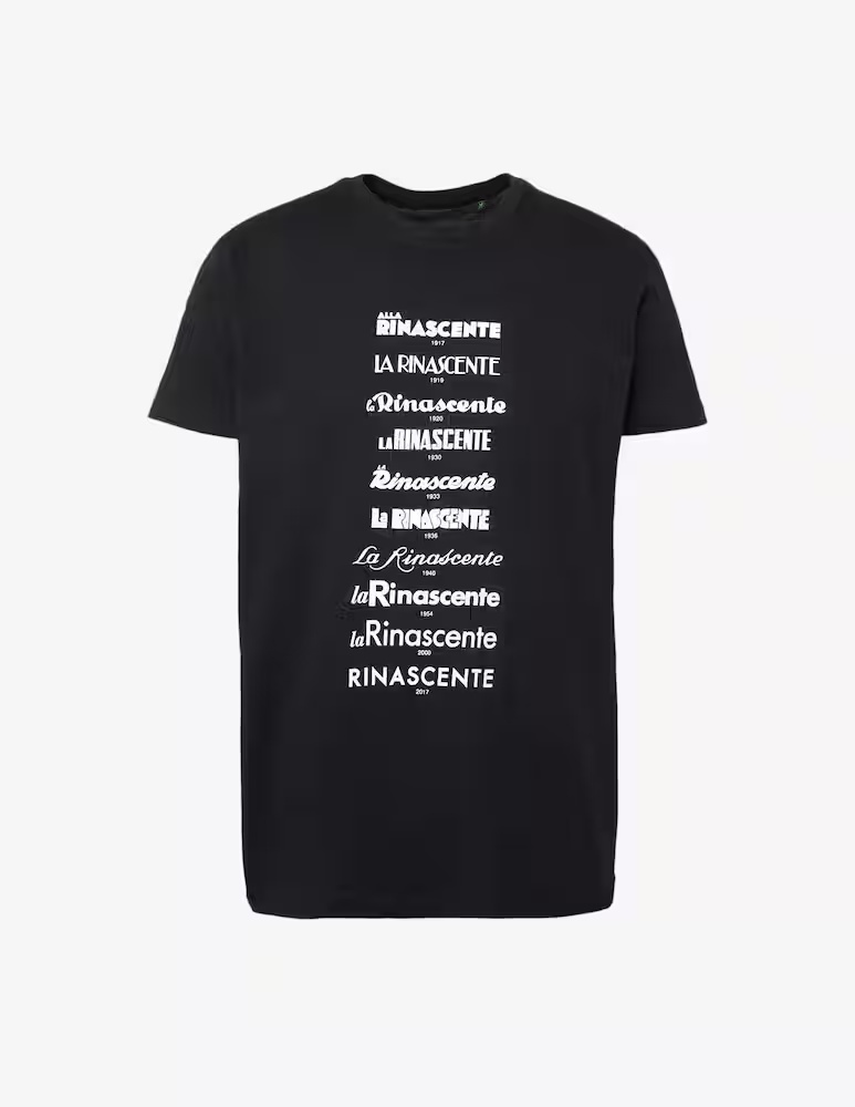 Футболка с логотипом Evoluzione Rinascente, черный 
Футболка с логотипом Evoluzione Rinascente, черный