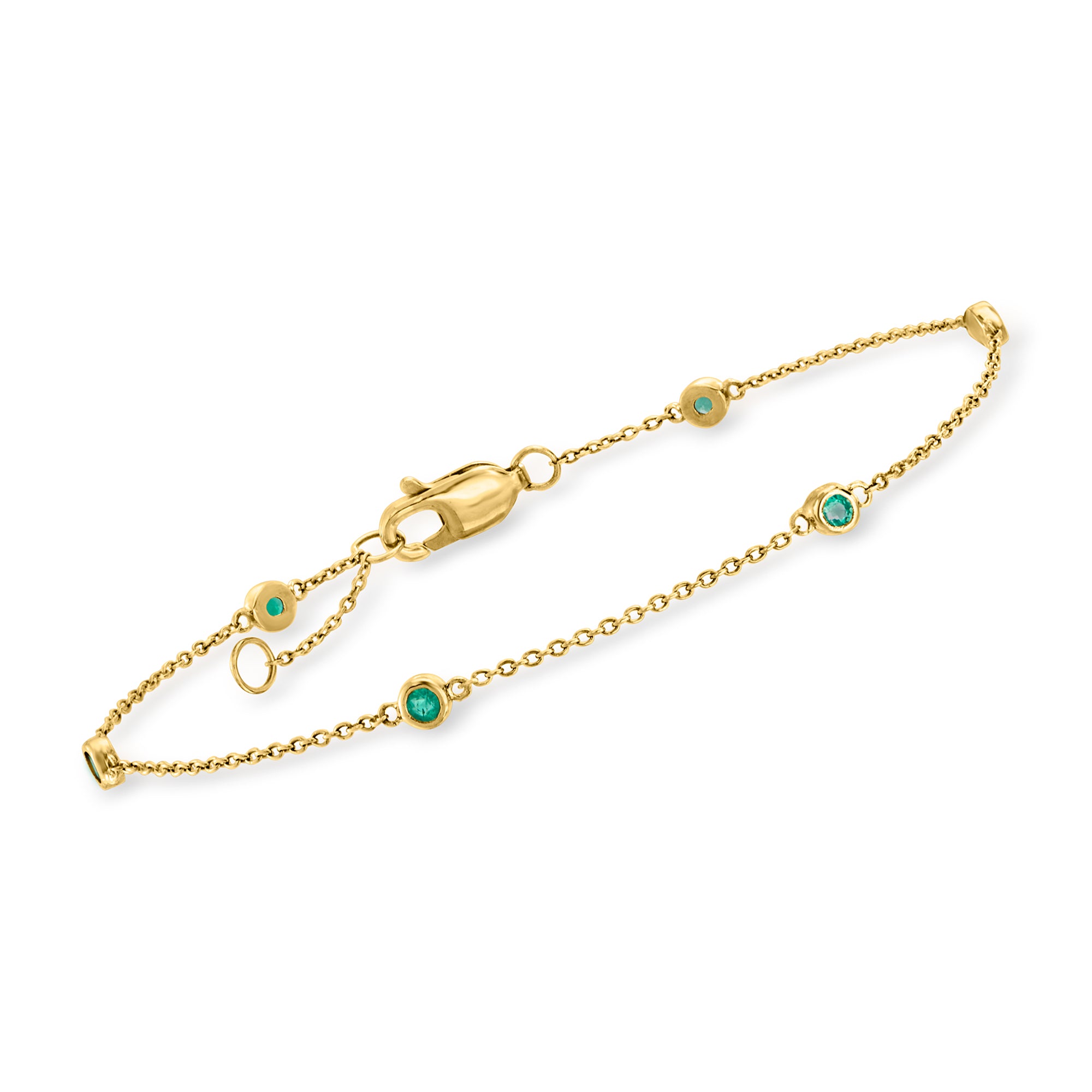 Браслет Ross-Simons Emerald Station из 14-каратного желтого золота Rs Pure, 6.5 In
Браслет Ross-Simons Emerald Station из 14-каратного желтого золота Rs Pure, 6.5 In
