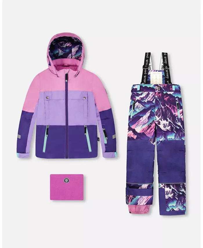 Детский зимний комбинезон Teknik с фиолетовым горным принтом для девочек (детский) Deux par Deux, фиолетовый
Детский зимний комбинезон Teknik с фиолетовым горным принтом для девочек (детский) Deux par Deux, фиолетовый