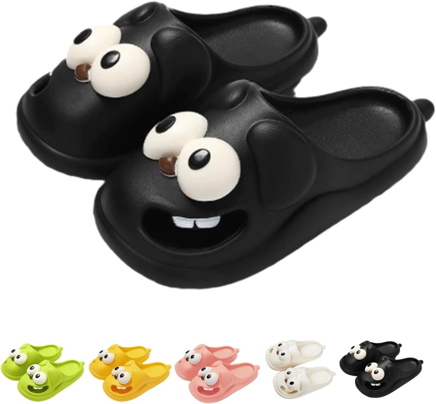 Тапочки-целуйки для женщин и мужчин, зимние пушистые теплые милые тапочки с мультяшной собакой с большими глазами, уютные тапочки для дома с нескользящей подошвой Generic, черный
Тапочки-целуйки для женщин и мужчин, зимние пушистые теплые милые тапочки с мультяшной собакой с большими глазами, уютные тапочки для дома с нескользящей подошвой Generic, черный