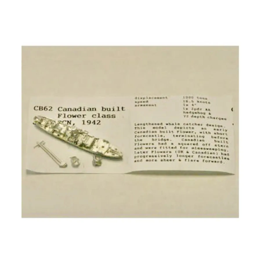 Цветок, канадская постройка, Figurehead Ships - WWII Coastal Forces - British (1:1250) (Noble Miniatures)
Цветок, канадская постройка, Figurehead Ships - WWII Coastal Forces - British (1:1250) (Noble Miniatures)