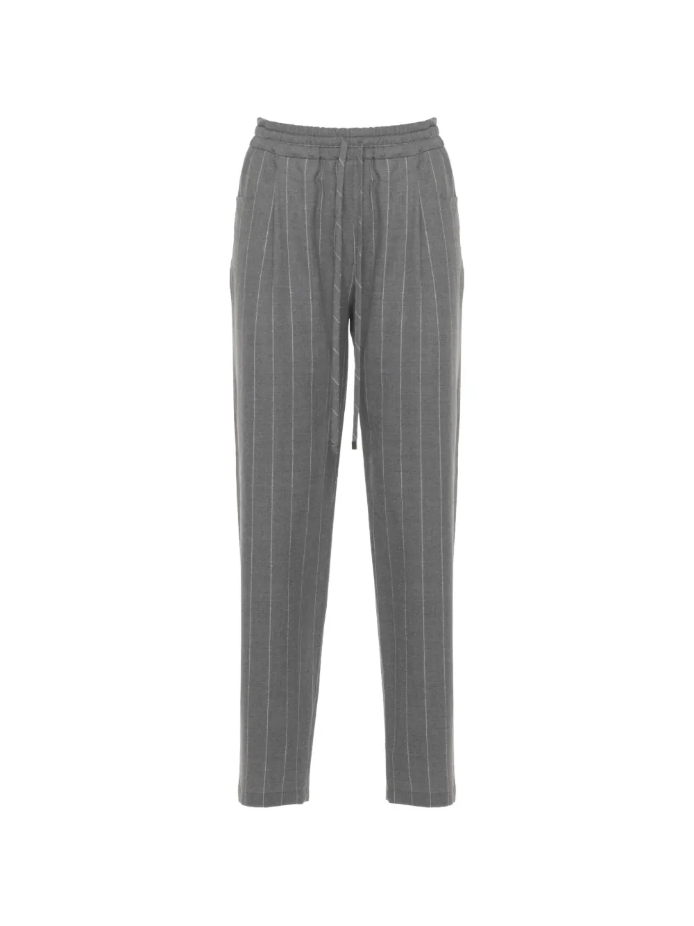 Брюки с рисунком в полоску и поясом на кулиске Antonelli, серый
Брюки с рисунком в полоску и поясом на кулиске Antonelli, серый