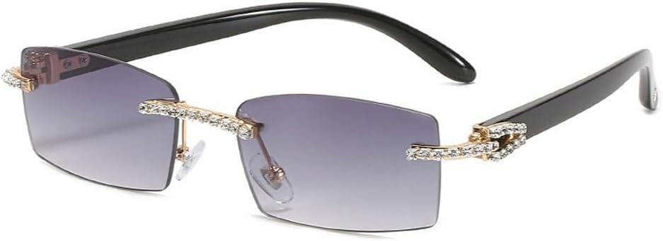 Женские солнцезащитные очки без оправы с бриллиантами, винтажные прямоугольные солнцезащитные очки, женские солнцезащитные очки со стразами, градиентные цвета HVTVTLA, C2black-gray
Женские солнцезащитные очки без оправы с бриллиантами, винтажные прямоугольные солнцезащитные очки, женские солнцезащитные очки со стразами, градиентные цвета HVTVTLA, C2black-gray