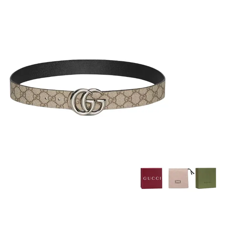 GUCCI Реверсивный ремень Gg Marmont, Brown 
GUCCI Реверсивный ремень Gg Marmont, Brown