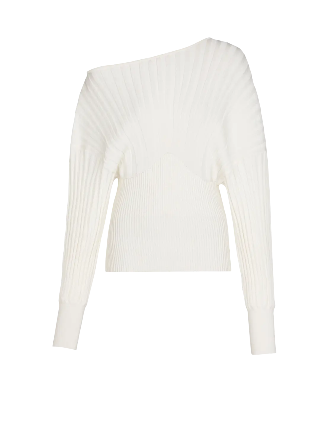 Джемпер из трубчатой вязки Balmain, белый
Джемпер из трубчатой вязки Balmain, белый