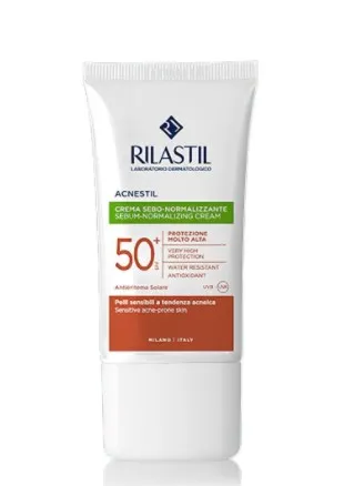 Rilastil Sun System Acnestil Cream SPF50+ 40 мл Солнцезащитный крем с кожно-нормализующим действием
Rilastil Sun System Acnestil Cream SPF50+ 40 мл Солнцезащитный крем с кожно-нормализующим действием