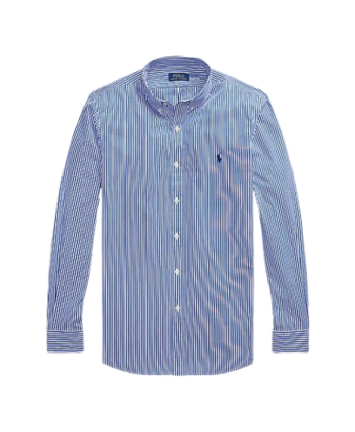 Полосатая рубашка с культовым логотипом Ralph Lauren, синий
Полосатая рубашка с культовым логотипом Ralph Lauren, синий