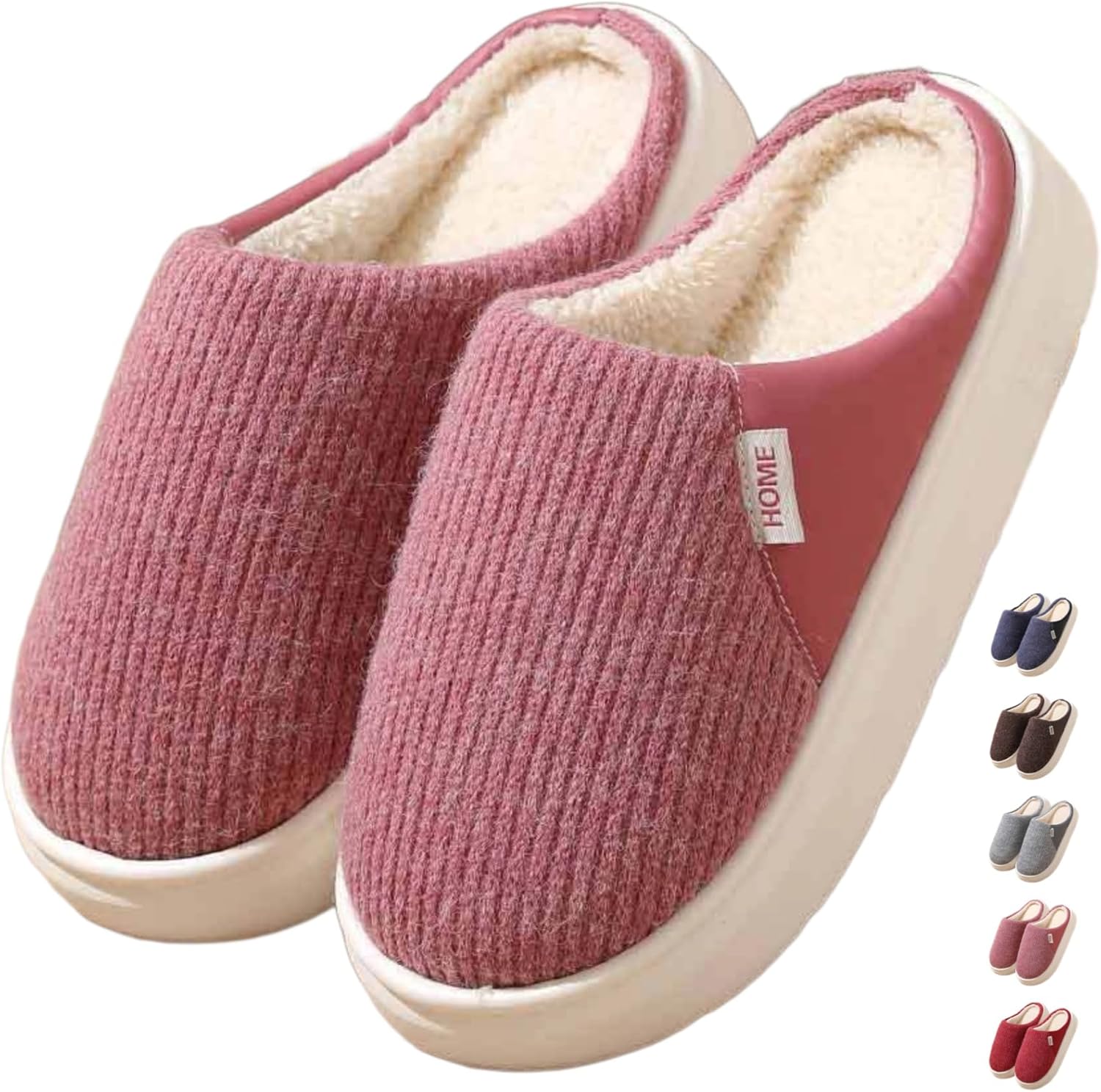 Домашние тапочки iwhgrmp для женщин и мужчин, с толстой подошвой, из плюшевого хлопка, теплые зимние тапочки, легкие, для дома, для пар, с мягкой подошвой, нескользящие, красный
Домашние тапочки iwhgrmp для женщин и мужчин, с толстой подошвой, из плюшевого хлопка, теплые зимние тапочки, легкие, для дома, для пар, с мягкой подошвой, нескользящие, красный