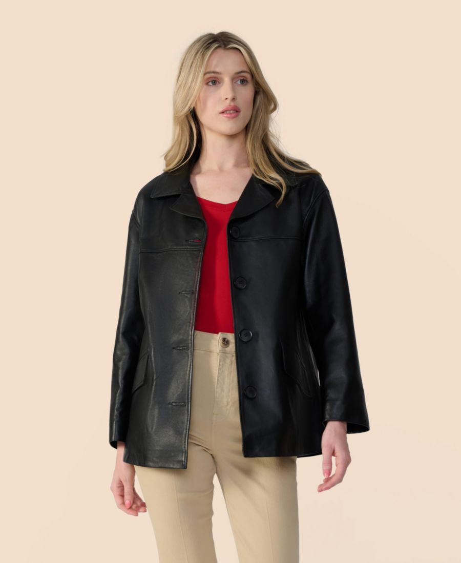 Женская кожаная куртка свободного кроя Furniq UK, Black
Женская кожаная куртка свободного кроя Furniq UK, Black