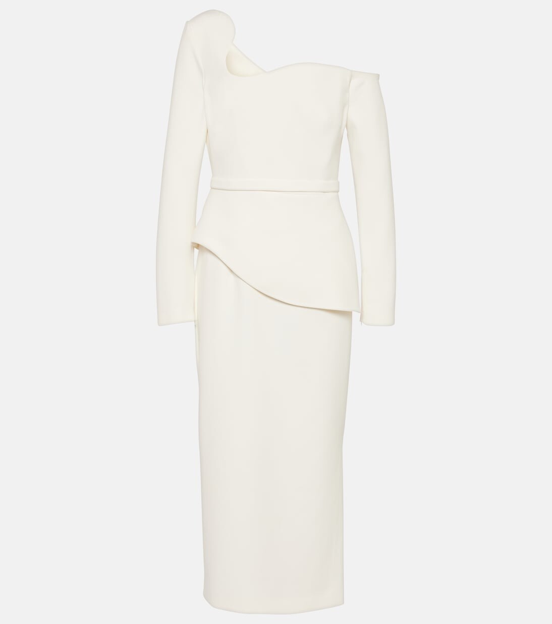 Свадебное асимметричное платье миди Safiyaa, белый
Свадебное асимметричное платье миди Safiyaa, белый