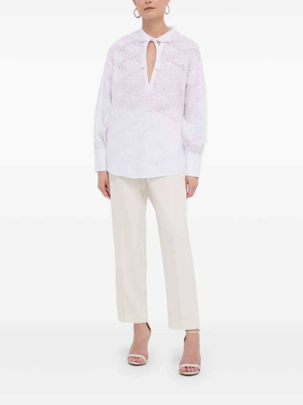 Блузка с вырезами Silvian Heach, белый
Блузка с вырезами Silvian Heach, белый